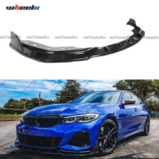 GT Style Gloss Black Front Bumper Lip Kit For 2019-22 BMW G20 M340i 330i M Sport