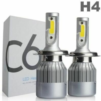 Lampadine LED Auto H4 - Coppia, 6000K Luce Bianca, Per Auto E Moto - Foto 2