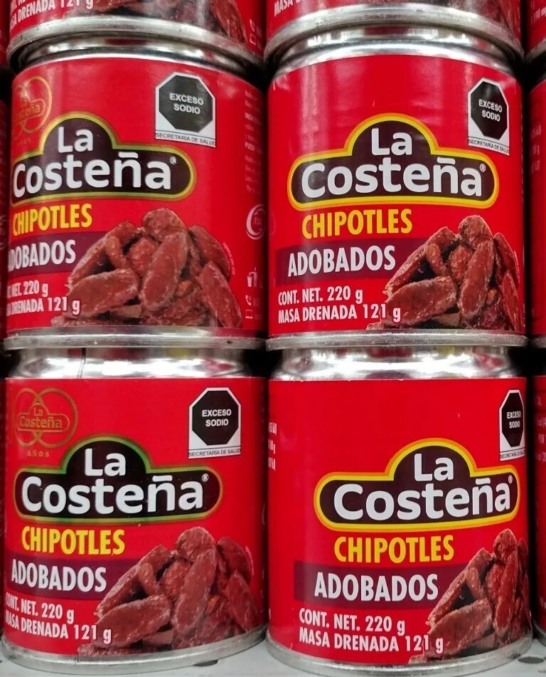 4X LA COSTENA CHIPOTLES ADOBADOS / MARINATED CHIPOTLE 4 de 220g c/u