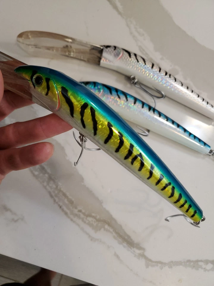 3pc LOT - The Producers BRUIZER Starfire Lure, 4.5oz plug diver like yo-zuri - Image 3 of 4