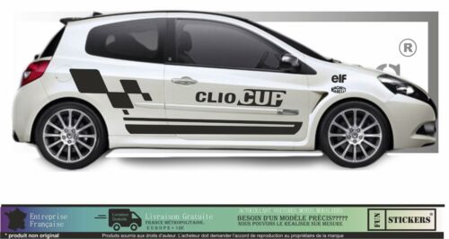 Renault CLIO CUP mk RS RACING Autocollant Graphic Decals 13 COULEURS - Afbeelding 1 van 4