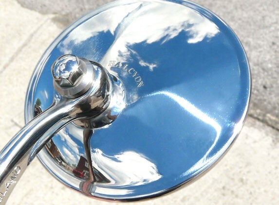 HALCYON 830 END MIRROR 2点セット Halcyon 830 Bar End Mirror for Motorcycles, Stainless Steel with