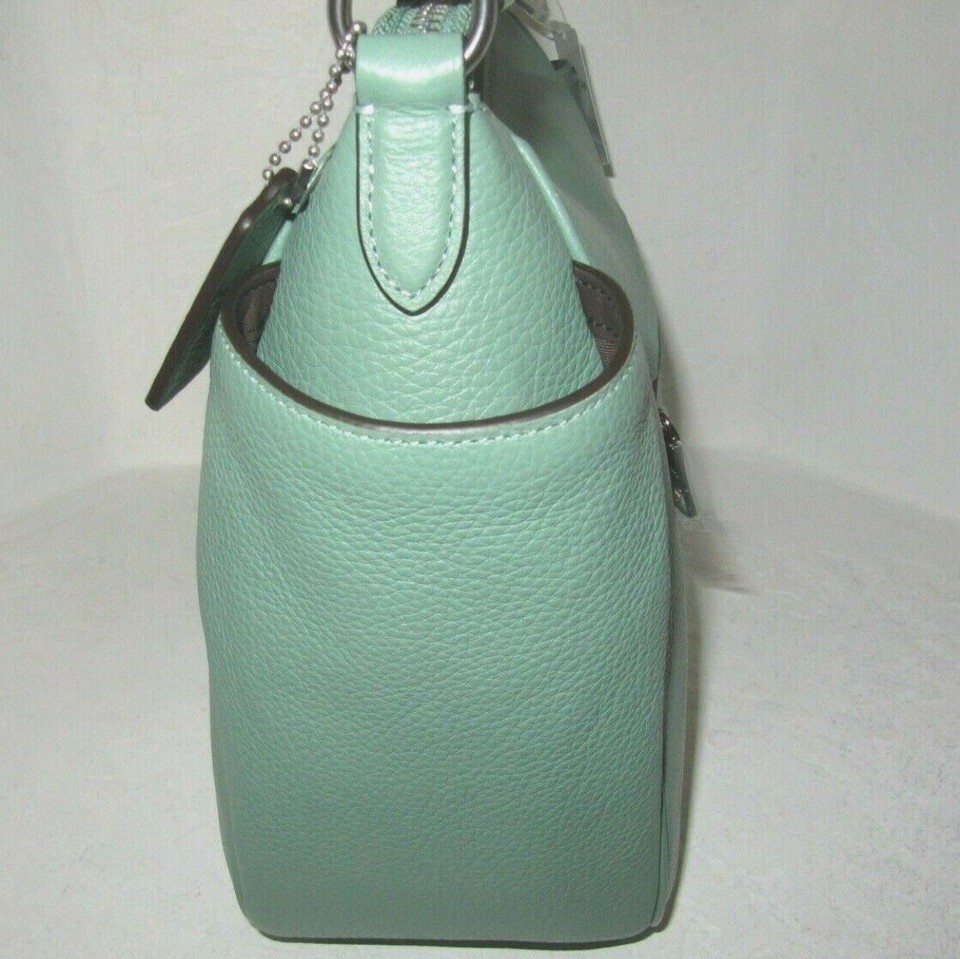 Coach Brand New C2853 Washed Green Pebble Leather Rori Shoulder Bag NWT 398 eBay