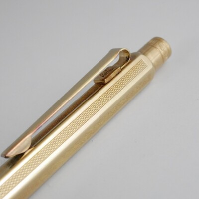 CARAN d'ACHE CdA ECRIDOR Gold Plated Grain d'Orge Ballpoint Pen