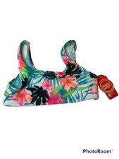 Wonder Nation Girl Multi color Bikini Swim Top Size Med