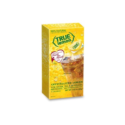 TRUE LEMON Water Enhancer Bulk Dispenser 100 Count Pack of 1 0 Calorie Drink ...