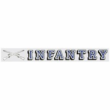 ARMY INFANTRY CROSSED RIFLE WINDOW 15" STICKER DECAL MADE IN USA