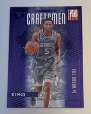 2023-24 Panini Donruss Elite Craftsmen De'Aaron Fox # 10 Basketball Insert Card