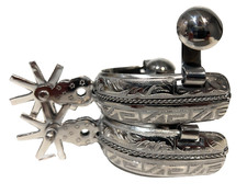 CHARRO SADDLE SPURS. ESPUELAS CHARRAS. MEXICAN SPURS. HORSE GEAR, PARA CABALLO