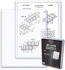 8 1/2" X 11" Clear Rigid Toploaders (Qty= 1 Pack of 25)