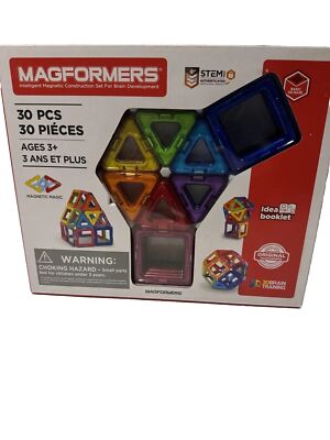 New Magformers Magnetic  3 ANS ET PLUS Set Line,  30 PIECES