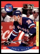 Chris Nilan 1992-93 Pro Set #205 New York Rangers