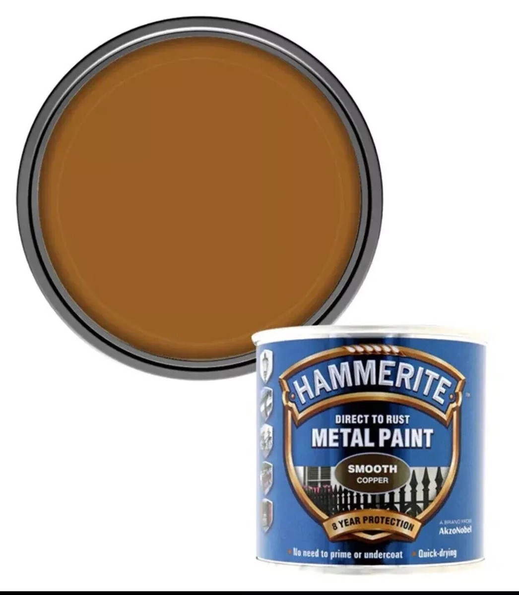Hammerite Smooth Copper 250ml Metal Paint UK