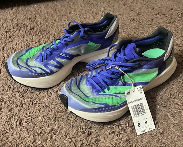 スパイク・シューズ adidas adizero adios pro 2 adidas Adizero Adios Pro 2 'Sonic Ink Screaming Green' FY4082