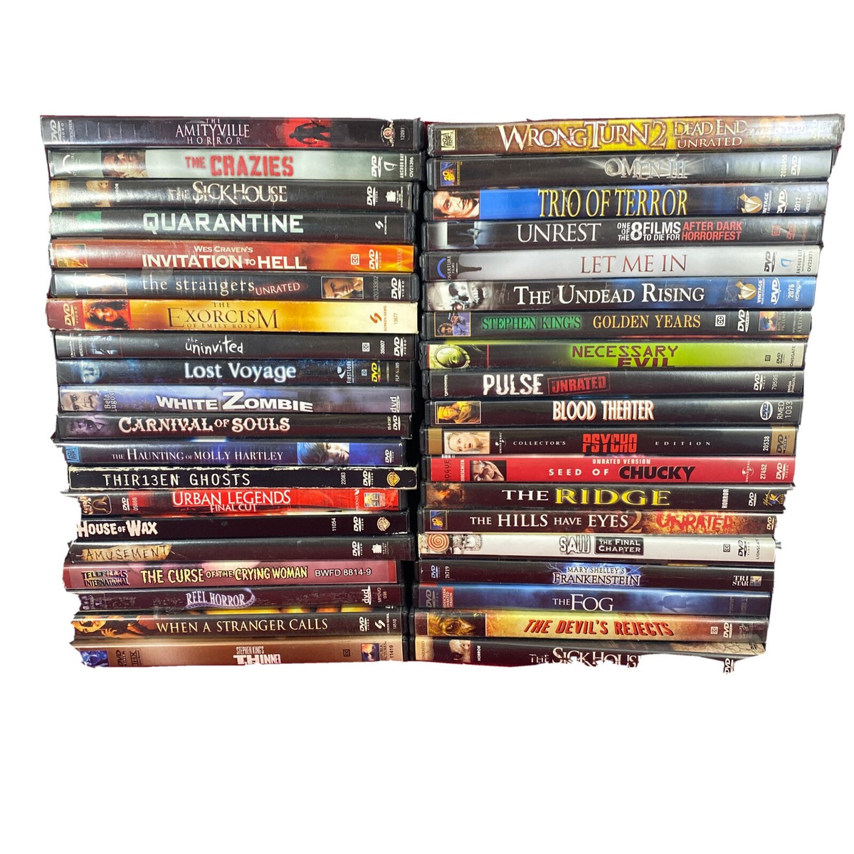 40 Horror DVD Lot - Less then $2 a DVD - List In Description
