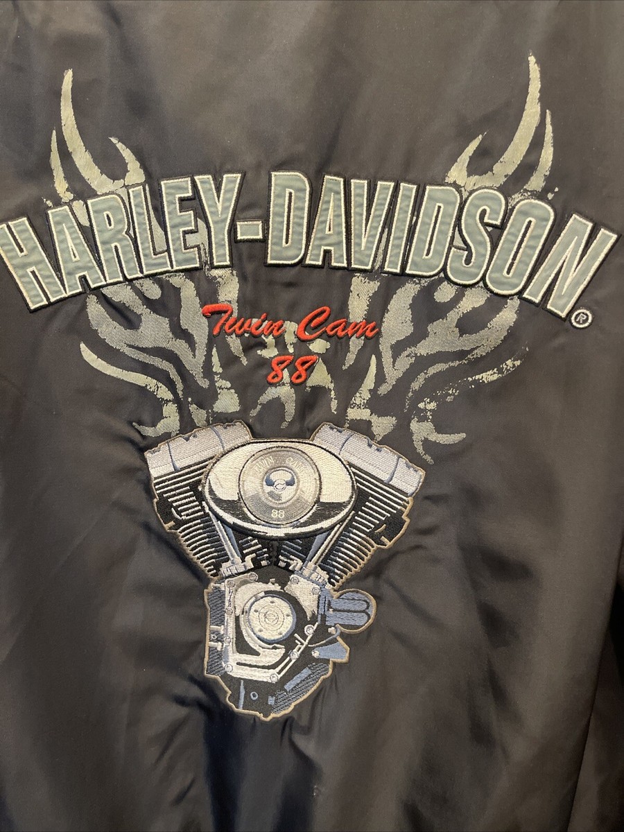 Harley Davidson Men's L JKT- NYLON BOMBER BLK Twin Cam 88 | eBay Harley Davidson Men's L JKT- NYLON BOMBER BLK Twin Cam 88 | eBay