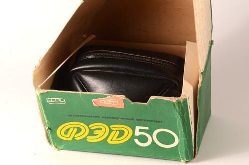 Cámara compacta fotográfica de 35 mm Fed 50 USSR funcionando nueva Lomografía COMO NUEVA - Imagen 8 de 9