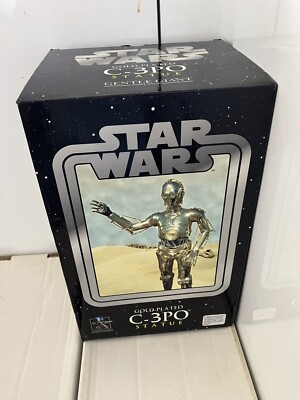 Star Wars vergoldete C-3PO Statue. Neu, aber Ex Display