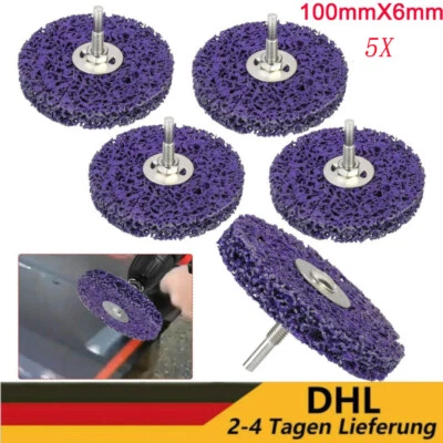 5 Stück Rostio CSD Scheibe CBS Grob Reinigungsscheibe Winkelschleifer 100mm - Bild 1 von 4