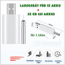 2x Akkus-CR 425 + Ladegerät für 1Akku, Stab...