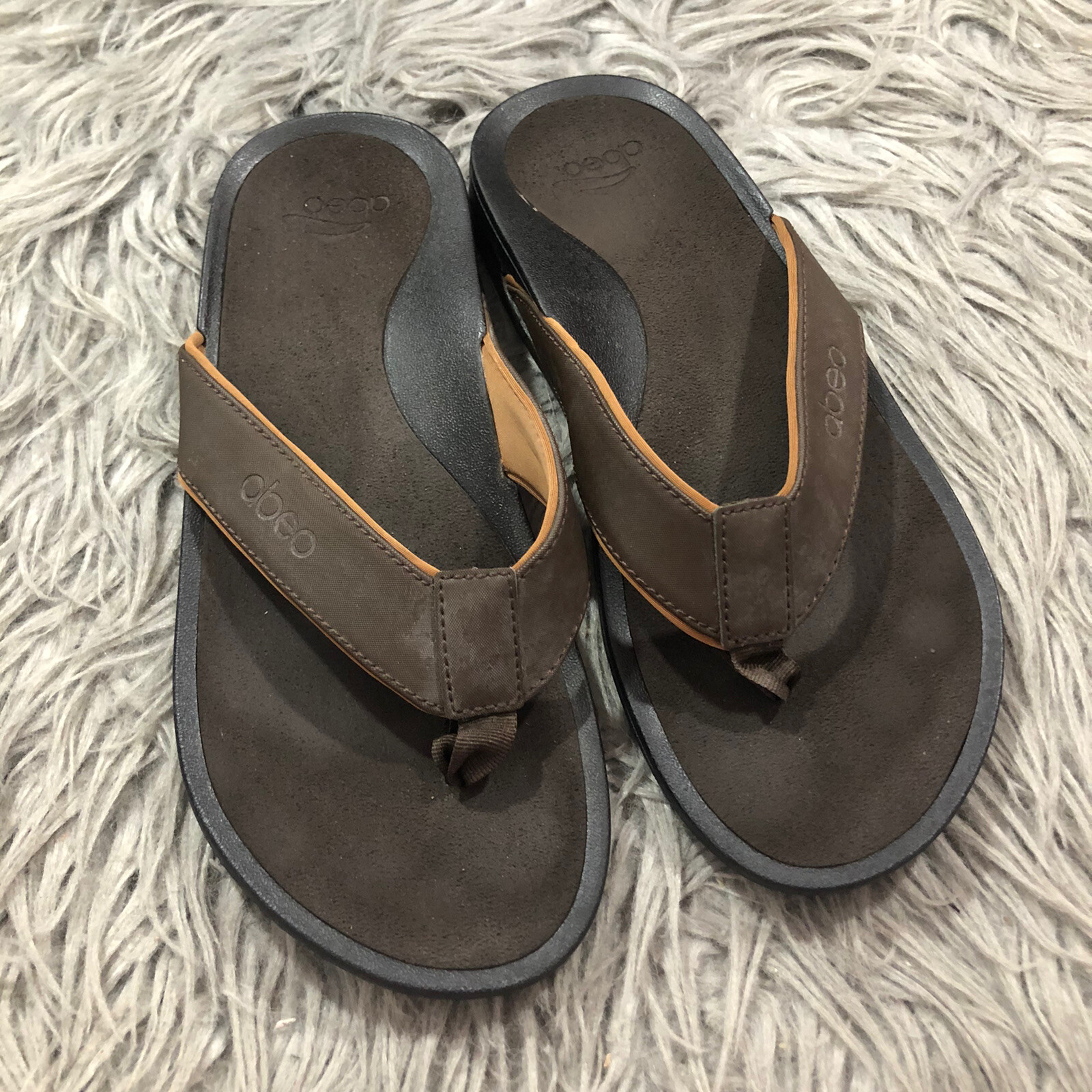 Abeo Aaron H20 Sandals Brown Men's Size US 8 Neutral Footbed Flip Flops |  eBay