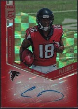 2018 Donruss Elite Turn of the Century Auto Red Calvin Ridley 1/49 RC ROOKIE