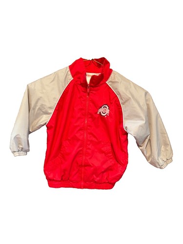 Vintage Red Nylon CoachMan Full Snap Lined Jacket Coat Size Large