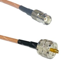 RG142 BNC FEMALE to PL259 UHF Male Coaxial RF Cable USA-Ship Lot