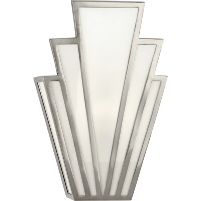 Robert Abbey Empire 1 Light Wall Sconce, Antique Silver - S228