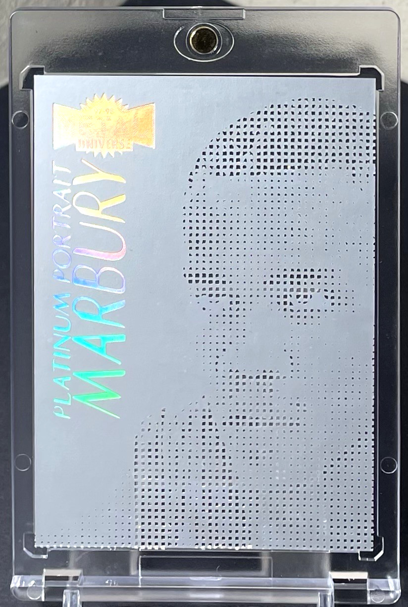 Stephon Marbury 1997-98 Metal Universe Platinum Portrait SSP Insert Rare Wolves