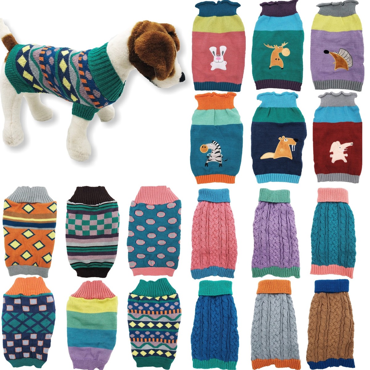 Dog Sweater Warm Winter Clothes Puppy Cat Coat Pullover Small