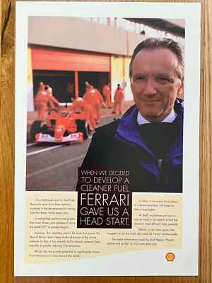 2003 Shell Ferrari F1 Formel 1 Formula Vintage Ad Werbung Anzeige