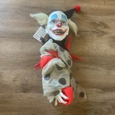 Halloween Scary Clown Hanging Decor Poseable Arms Halloween Props Door Wall B
