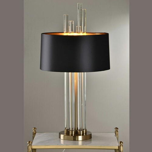 Nordic Black Iron Table Light Desk Lamp Bedside Reading Lighting Nightstand Lamp - Picture 3 of 9