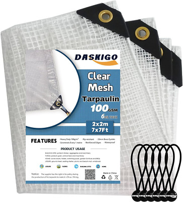 Super Heavy Duty Reinforced Tarpaulin Waterproof Cover Tarp Ground Camping Sheet