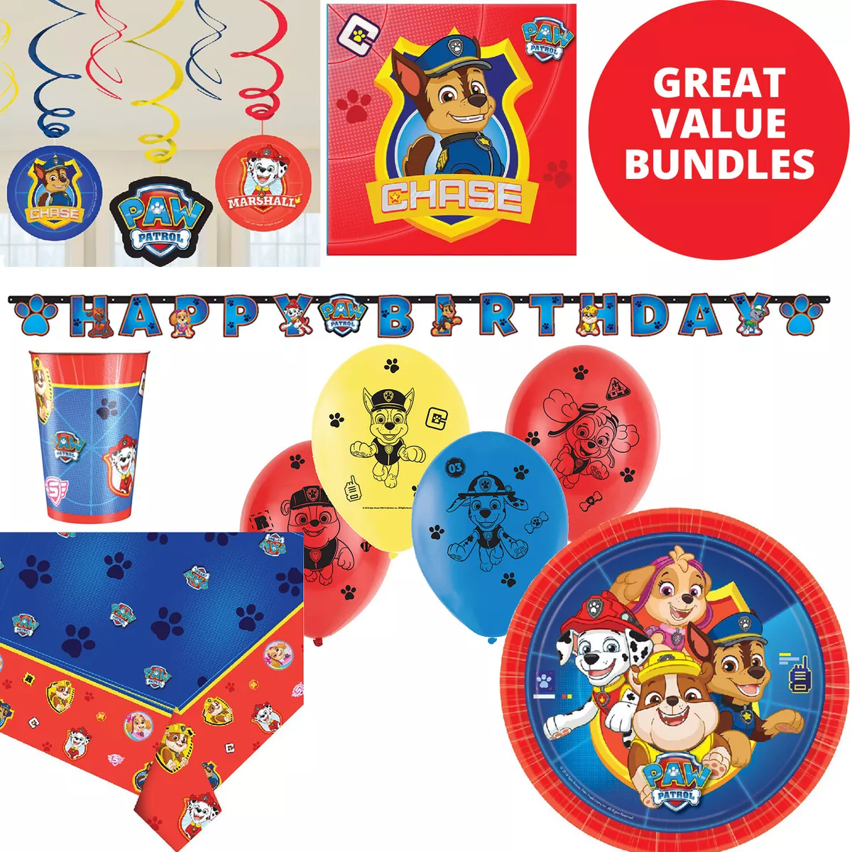 Party city clearance paw patrol