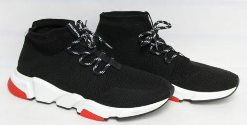 spectrum House Perseus Balenciaga Speed Trainer Lace Up Black Black White Red SIZE 11 | eBay