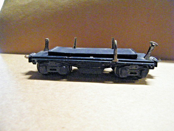 Coche de troncos de volteo lateral vintage de posguerra Lionel 3651 escala O27