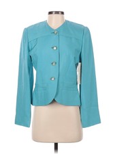 Nwt Joseph Plata Women Green Silk Blazer 4