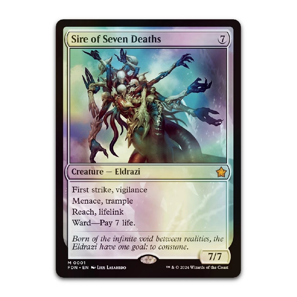 Sire of Seven Deaths #1 (Foil) (NM) Foundations FDN Magic MTG | eBay