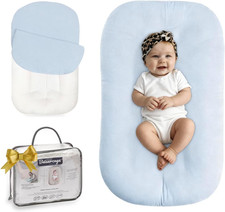 Baby Lounger Newborn 0-24 Months, Home and Travel Infant Cushion- Blue