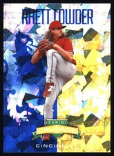 2024 Panini Crusade #35 Rhett Lowder Crusade Blue Cracked Ice Cincinnati Reds