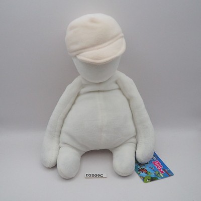 D2009C Human Fall Flat White 8'' Plush Stuffed TAG Toy Doll Japan