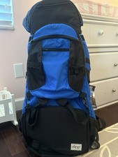 ClevrPlus Deluxe Baby/Toddler Cross Country Baby Backpack Carrier Blue