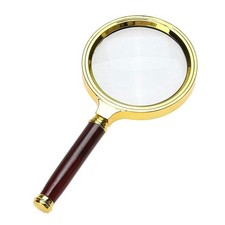 Magnifying Glass 6X Magnification Magnifier Handheld 1 PCS, Red 6x
