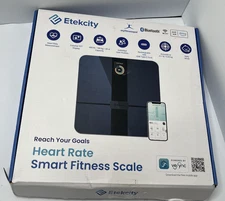 Etekcity Heart Rate Smart Fitness Scale WiFi Bluetooth VeSync 400 lb USB-C App