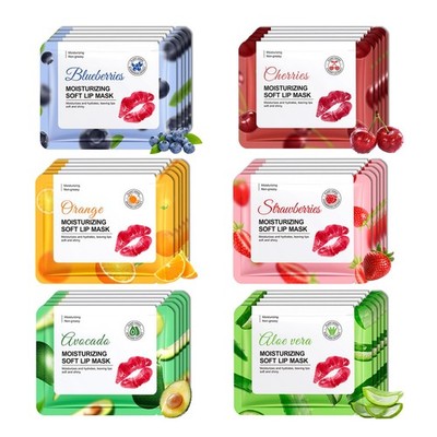 30PCS Moisturizing Lip Masks Set, Overnight Bulk 1 Count (Pack of 30), 