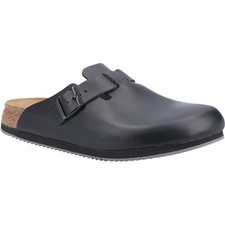 Birkenstock Boston Super Grip men's black occupational anti-slip work clogs
