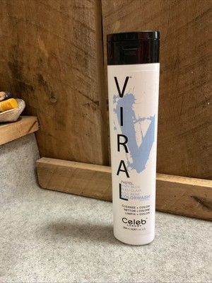 Celeb Luxury Viral Colorwash Pastel Baby Blue 8.25 oz Color Depositing Shampoo