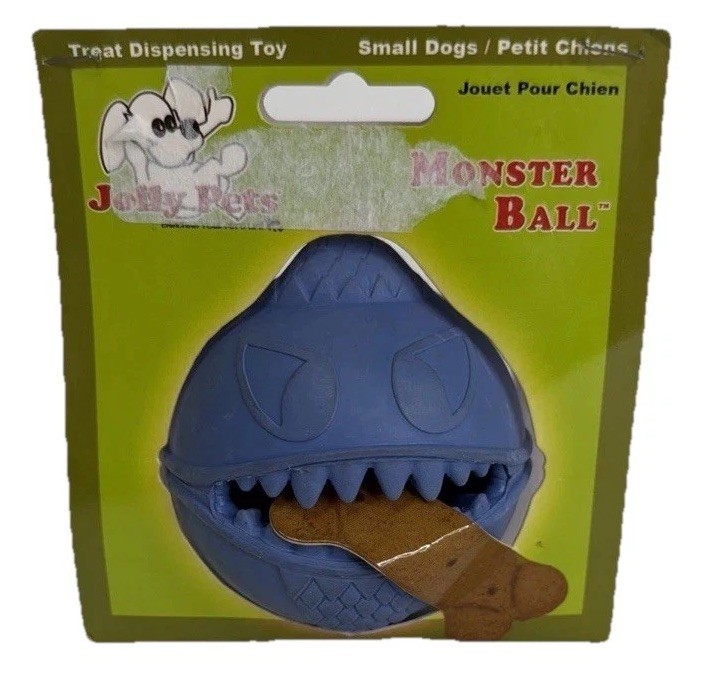 Jolly Pets Monster Ball Treat Dispensing Dog Toy Small 3&rdquo; 